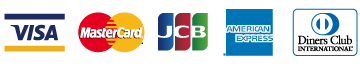 クレジットブランド対応（VISA/MasterCard/JCB/AMEX/DC）